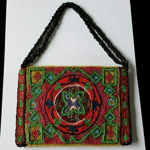 NWOT CHRISTIANA LAPETINA-JOHNSON HAND-BEADED PURSE